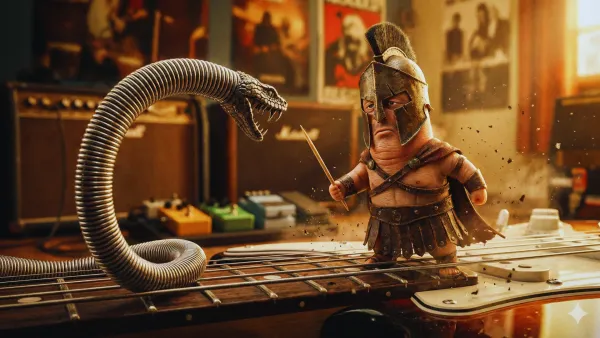 A brave thumb fighting pain related to guitar playing 